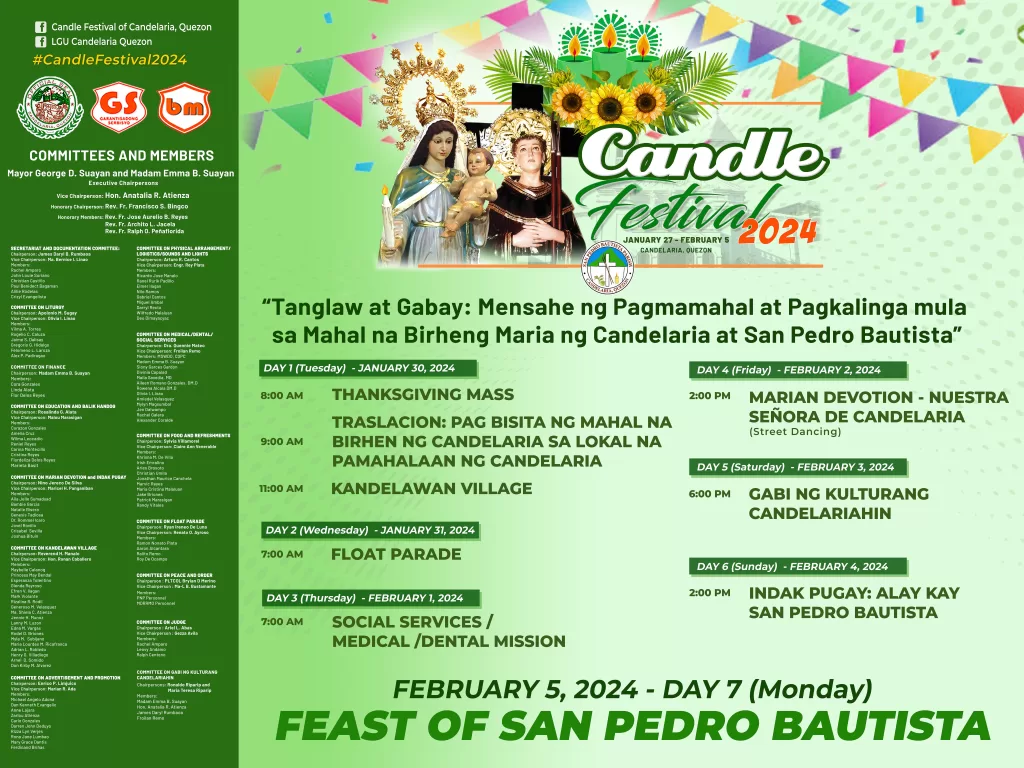 Candle Festival 2024 – Schedule of Activities